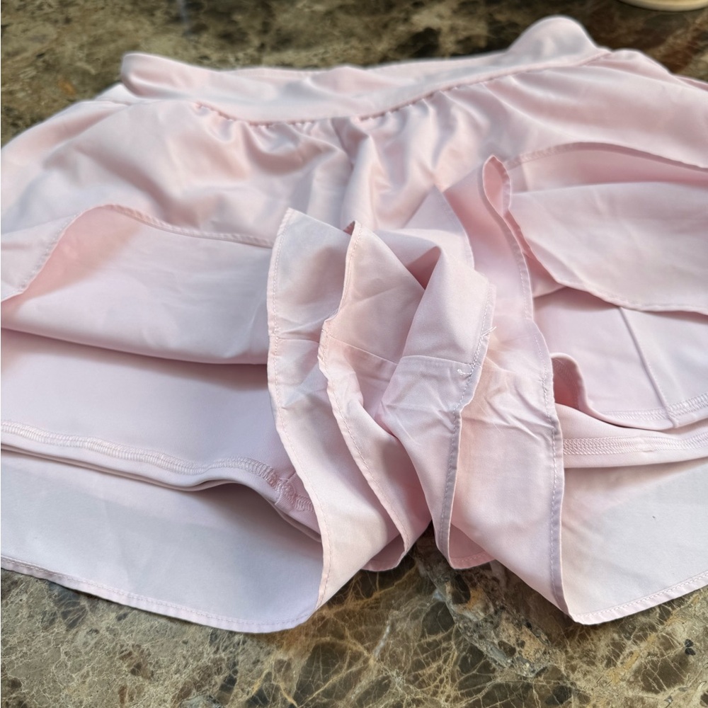 Abercrombie Fitch Pink Pleated Mini Skirt Preppy School Girl size 14-16 - Picture 6 of 9